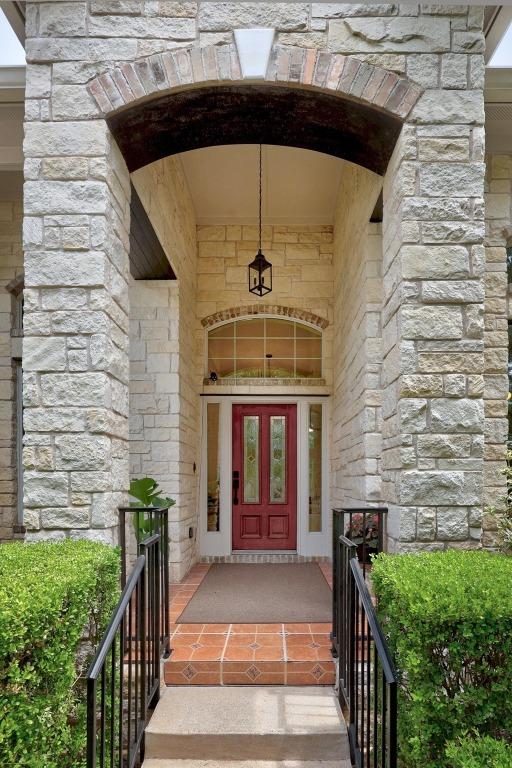 15901 Double Eagle Dr, Austin, TX 78717 - view of exterior entry with stone siding