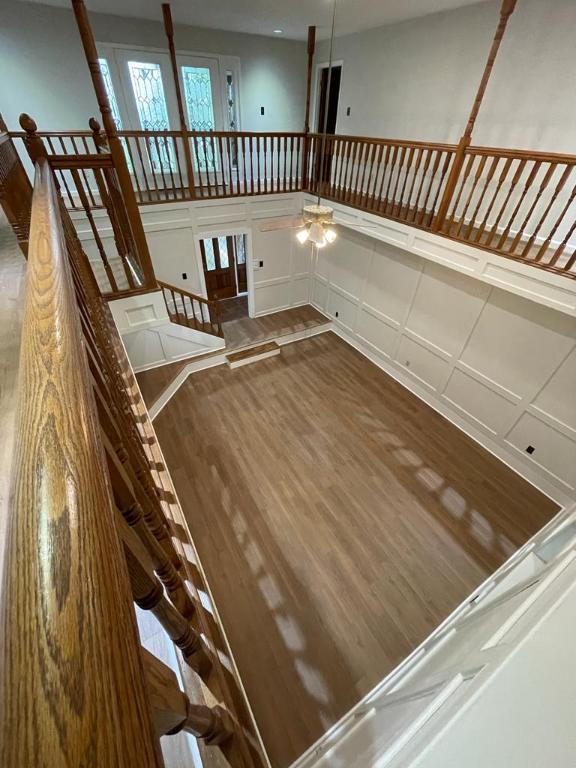 TBD County Road 246, Florence, TX 76527 - unfurnished living room featuring wood finished floors and ceiling fan