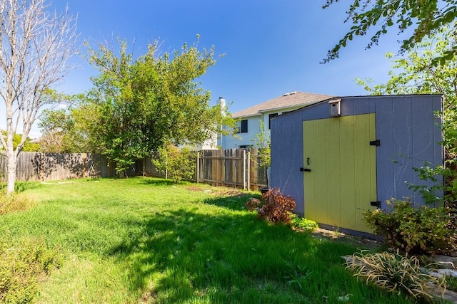 5013 Cleves St, Round Rock, TX 78681 - fenced backyard with a storage unit