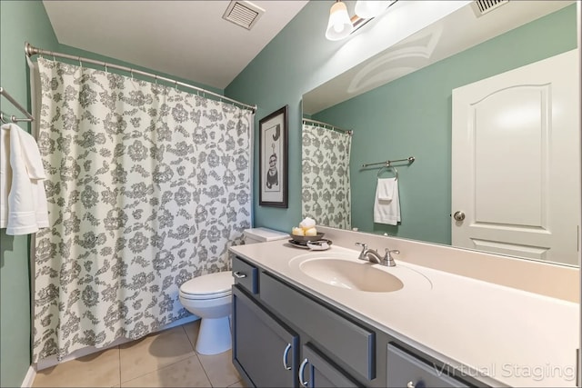 5013 Cleves St, Round Rock, TX 78681 - full bath with vanity, tile patterned floors, and a shower with shower curtain