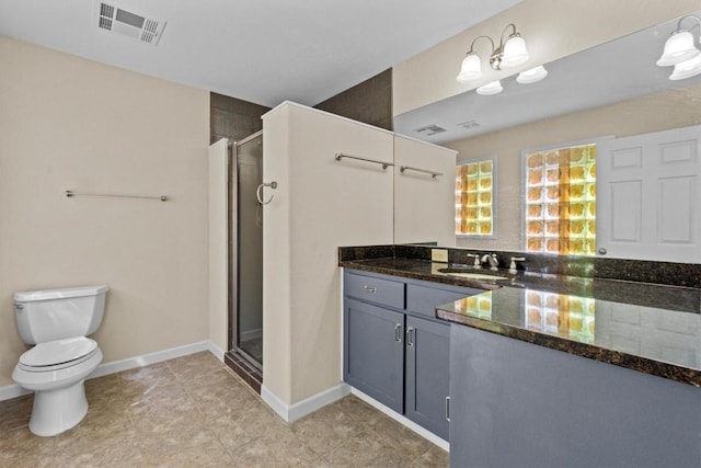 3601 Arrowhead Dr, Austin, TX 78731 - bathroom with vanity, a shower stall, and tile patterned flooring