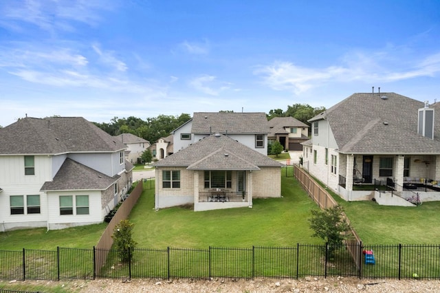 1416 Reprise Bnd, Round Rock, TX 78681 - back of house with a patio area and a residential view