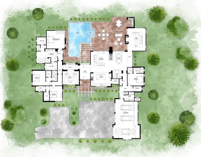 1047 Overlook Pkwy, Horseshoe Bay, TX 78657 - view of floor plan / room layout