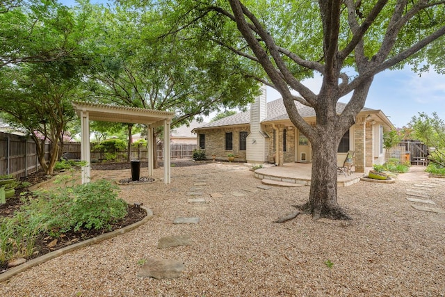 10804 N Canoa Hills Trl, Austin, TX 78717 - fenced backyard featuring a patio area