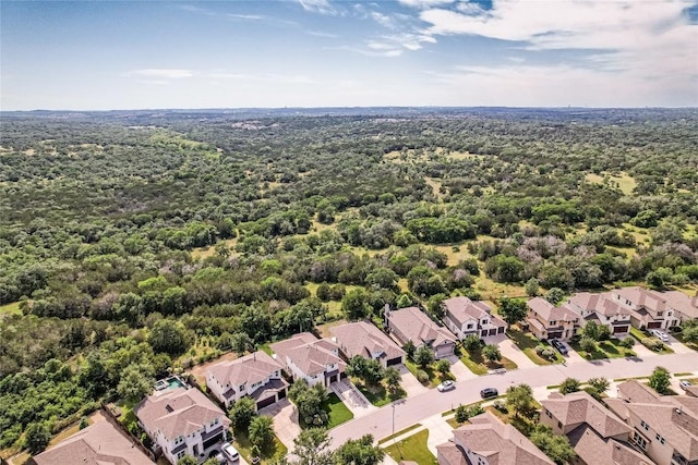 12404 Cardinal Flower Dr, Austin, TX 78739 - aerial perspective of suburban area featuring a forest