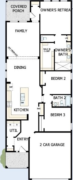 1417 S Brook Dr, Leander, TX 78641 - property floor plan