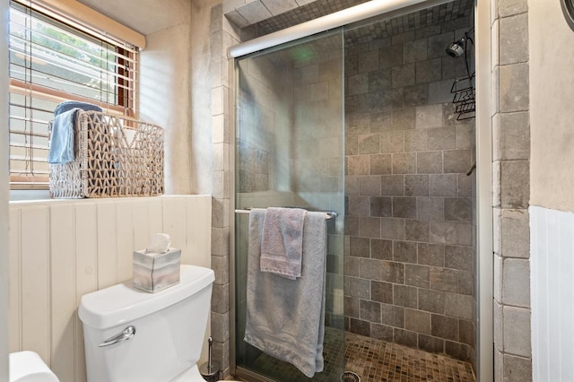 1700 S 3rd St, Austin, TX 78704 - bathroom featuring toilet and a stall shower