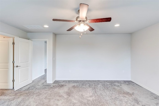 14400 Mccoy Loop, Austin, TX 78717 - unfurnished bedroom with carpet flooring, baseboards, recessed lighting, and a ceiling fan