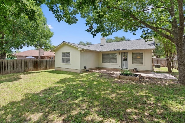 913 Dover Pass, Cedar Park, TX 78613 - back of house with a patio and a chimney