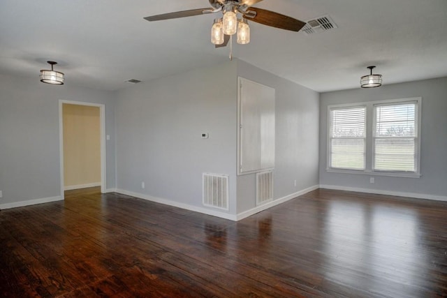 TBD-TRACT2 Rabbs Prairie Rd, La Grange, TX 78945 - spare room featuring ceiling fan, wood finished floors, and baseboards