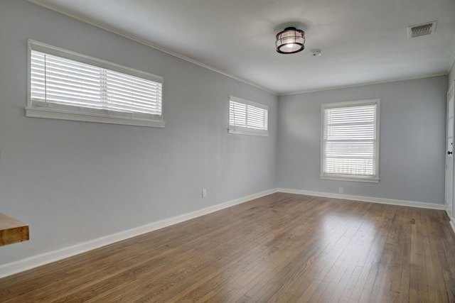 TBD-TRACT2 Rabbs Prairie Rd, La Grange, TX 78945 - unfurnished room with hardwood / wood-style flooring, baseboards, and crown molding