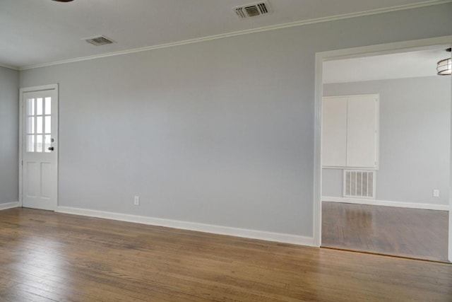 TBD-TRACT2 Rabbs Prairie Rd, La Grange, TX 78945 - spare room with hardwood / wood-style flooring, crown molding, and baseboards