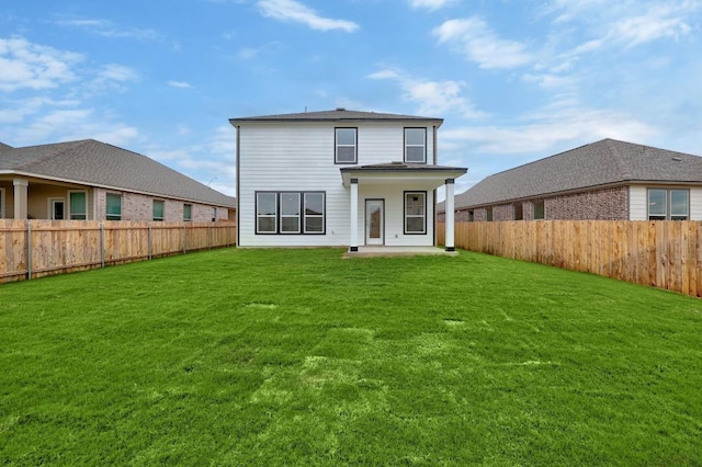 3917 Torraca Ln, Round Rock, TX 78665 - back of property featuring a fenced backyard and a patio