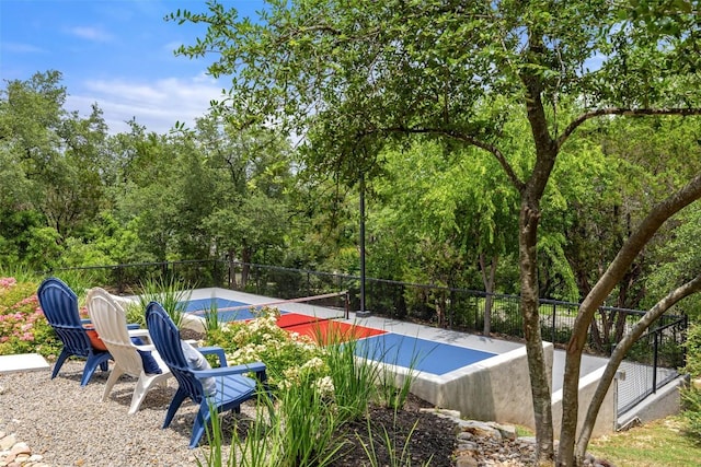 507 Konstanty Cir, West Lake Hills, TX 78746 - view of pool with a tennis court