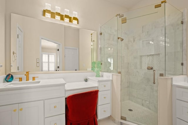 38 White Magnolia Cir, Austin, TX 78734 - full bath featuring vanity and a stall shower