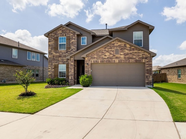 1213 Whipple Tree Trl, Georgetown, TX 78626 - traditional-style home featuring brick siding, driveway, and an attached garage