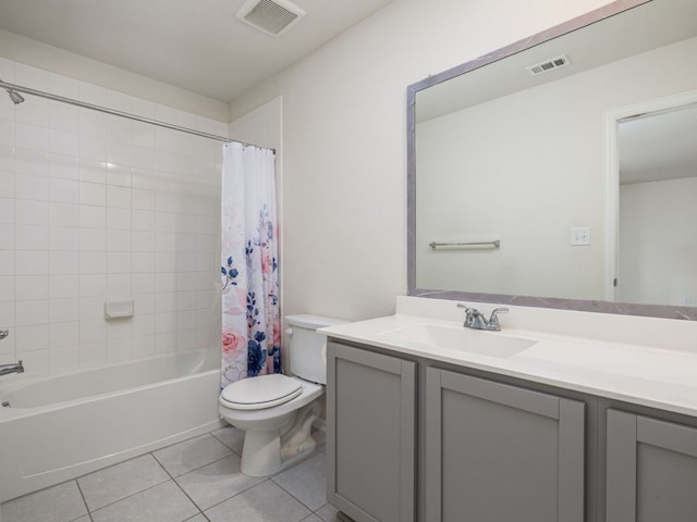 1213 Whipple Tree Trl, Georgetown, TX 78626 - bathroom featuring vanity, tile patterned floors, and shower / bath combo