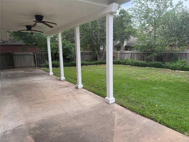 2606 Melba Pass, Cedar Park, TX 78613 - view of patio with ceiling fan
