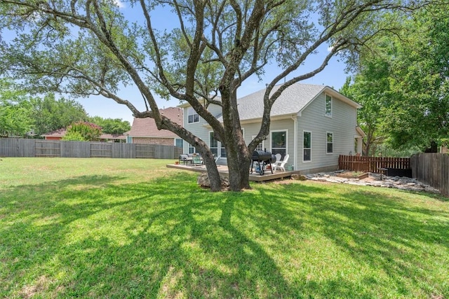 120 Spring Ct, Georgetown, TX 78633 - view of yard featuring a deck