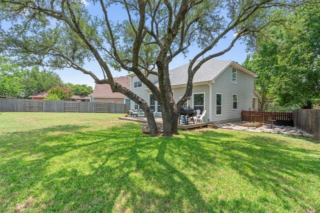 120 Spring Ct, Georgetown, TX 78633 - view of yard featuring a deck