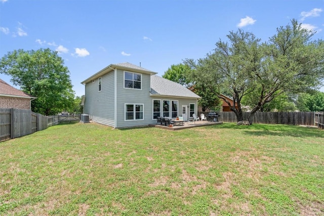 120 Spring Ct, Georgetown, TX 78633 - rear view of property featuring a patio and cooling unit