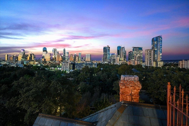 view of city skyline