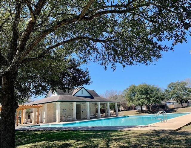 902 Valley Glen Cv, Pflugerville, TX 78660 - community pool featuring a patio
