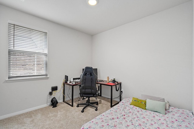 204 Connor Ln, Georgetown, TX 78626 - bedroom featuring carpet, baseboards, and a desk