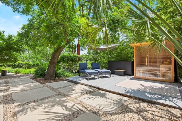 1003 E 8th St, Austin, TX 78702 - view of patio featuring a deck