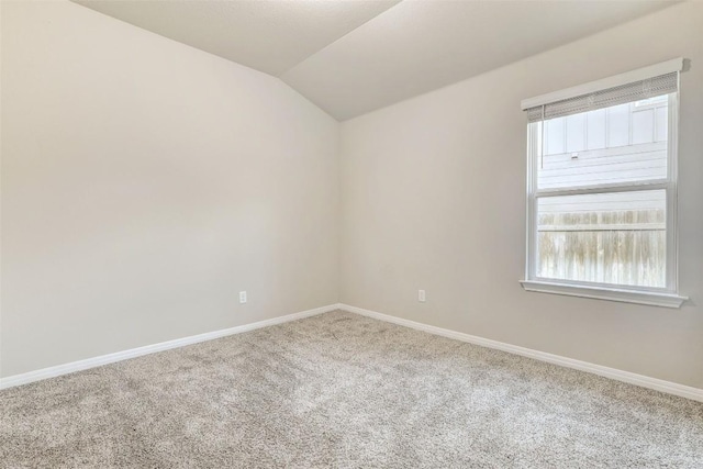 2824 Smokehouse Trl, Round Rock, TX 78665 - carpeted spare room featuring lofted ceiling and baseboards