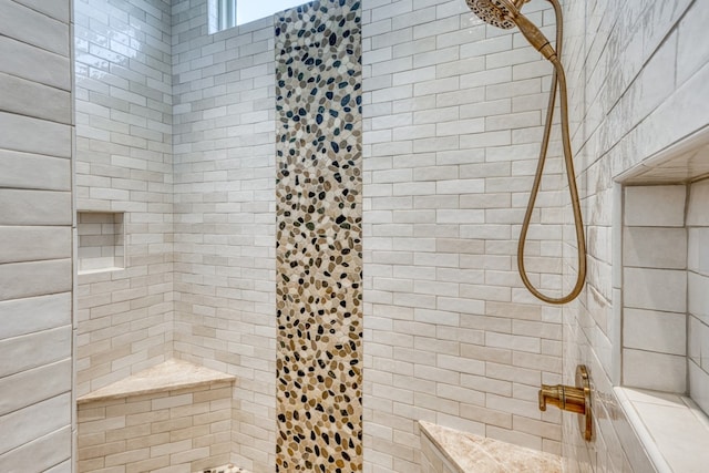 208 E Lakeshore Dr, Sunrise Beach, TX 78643 - bathroom featuring tiled shower