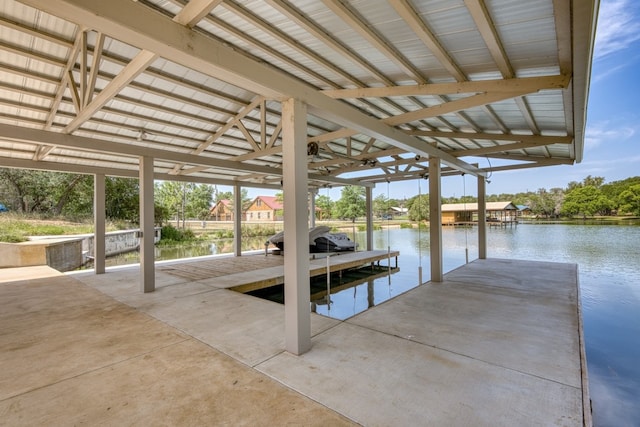 208 E Lakeshore Dr, Sunrise Beach, TX 78643 - dock area with a water view and boat lift