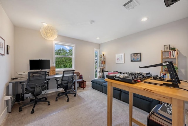 935 La Posada Dr Unit 243, Austin, TX 78752 - carpeted home office featuring recessed lighting