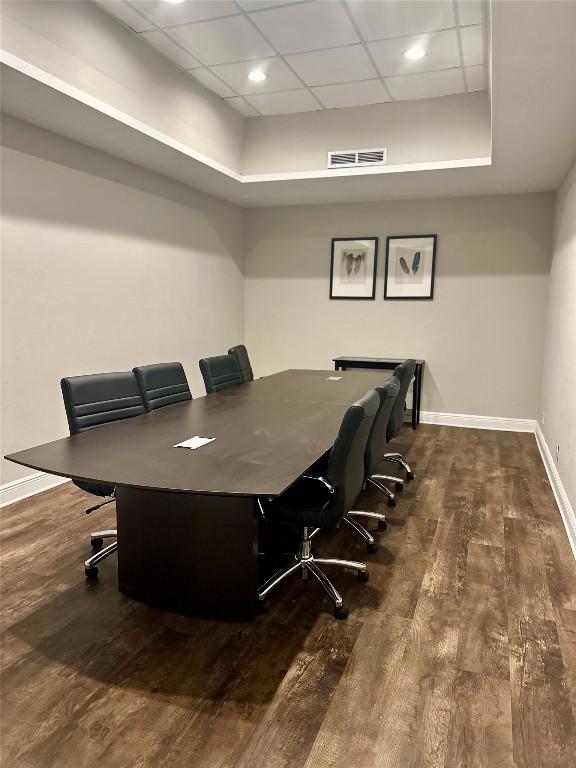 935 La Posada Dr Unit 243, Austin, TX 78752 - home office featuring baseboards and wood finished floors