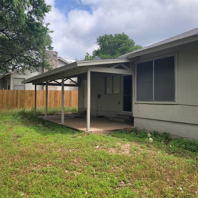 405 S Blue Ridge Parkway, Cedar Park, TX 78613 - back of property featuring a patio area and entry steps