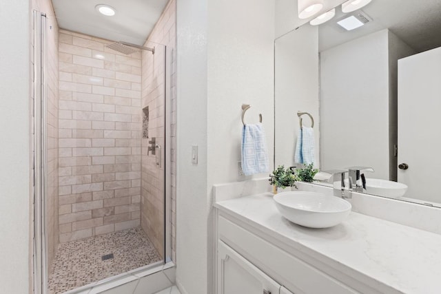 618 Hi Stirrup, Horseshoe Bay, TX 78657 - full bathroom with a stall shower and vanity