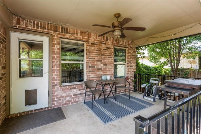 2313 Jake Pickle Pass, Leander, TX 78641 - view of patio featuring ceiling fan
