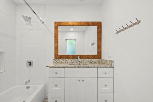 4202 N Hills Dr, Austin, TX 78731 - bathroom with vanity and bathtub / shower combination
