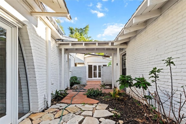4202 N Hills Dr, Austin, TX 78731 - view of patio with an outbuilding