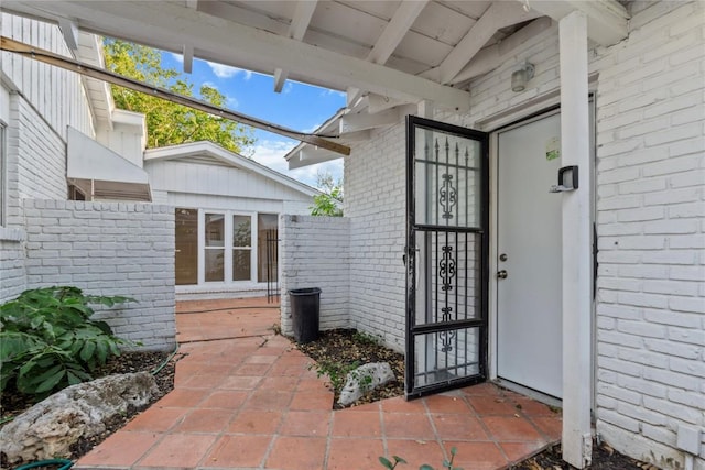 4202 N Hills Dr, Austin, TX 78731 - property entrance with brick siding