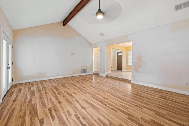 702 Westminster Pl, Round Rock, TX 78664 - unfurnished living room with light wood-style floors, a ceiling fan, and baseboards