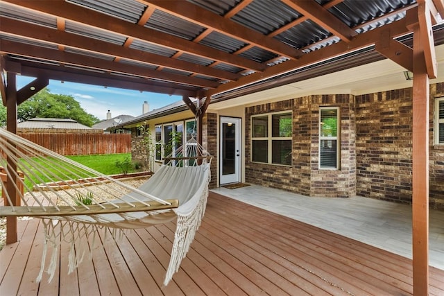 2034 Falling Leaf Ln, Harker Heights, TX 76548 - wooden deck featuring a pergola