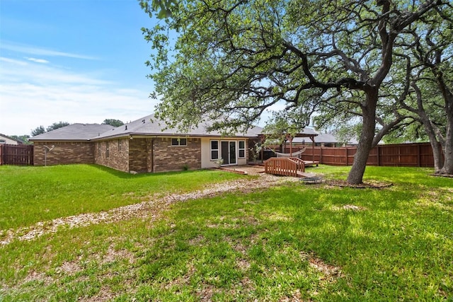 2034 Falling Leaf Ln, Harker Heights, TX 76548 - back of property featuring brick siding