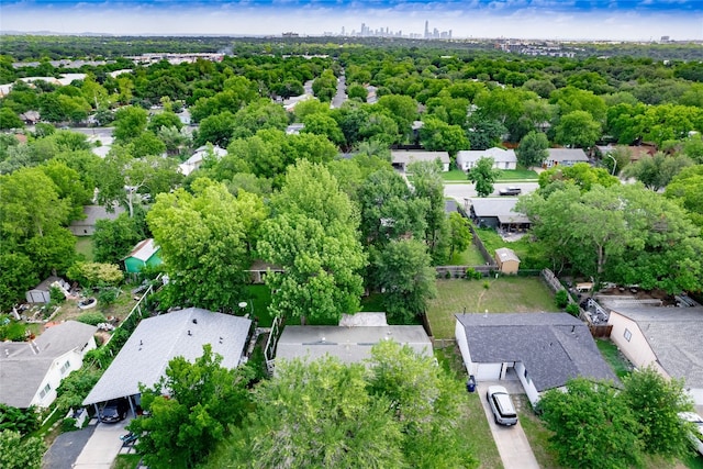 410 Blueberry Hl, Austin, TX 78745 - aerial perspective of suburban area featuring a tree filled landscape