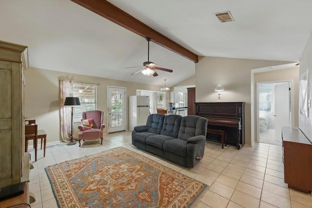 4802 Peach Grove Ct, Austin, TX 78744 - living room featuring a ceiling fan and light tile patterned floors