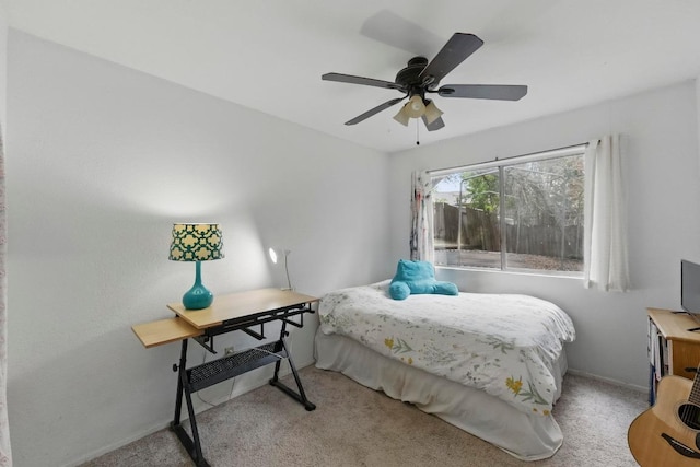 4802 Peach Grove Ct, Austin, TX 78744 - bedroom with carpet floors and ceiling fan
