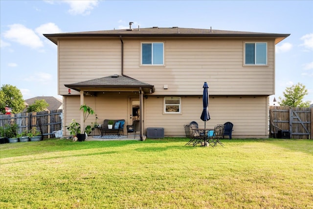 228 Wallops, Kyle, TX 78640 - rear view of house featuring a patio area and central AC unit