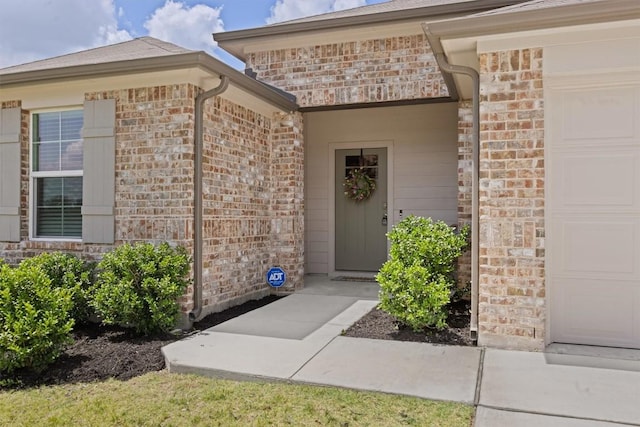 19825 Abigail Fillmore Rd, Manor, TX 78653 - property entrance with an attached garage and brick siding