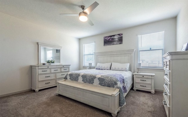 4701 Tully Dr, Pflugerville, TX 78660 - bedroom with carpet flooring, ceiling fan, and baseboards