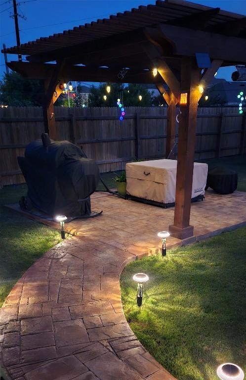 4701 Tully Dr, Pflugerville, TX 78660 - view of patio / terrace featuring a hot tub